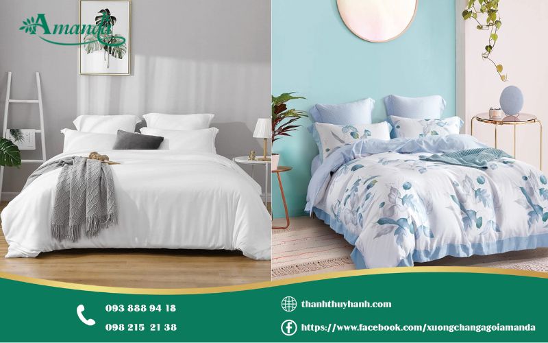 So sánh chăn ga gối khách sạn và chăn ga gối gia đình