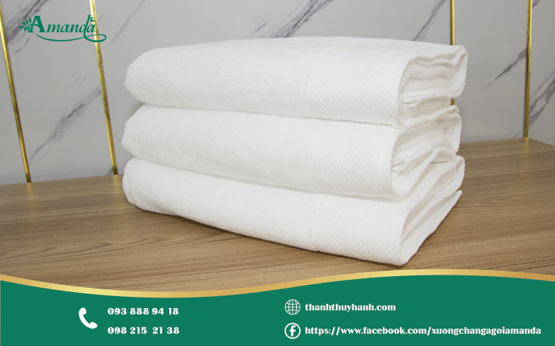 Khăn tắm khách sạn 70x140cm đạt kích thước chuẩn quốc tế