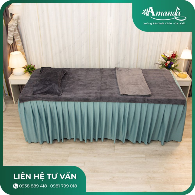 Khăn trải giường Spa chất liệu Microfiber