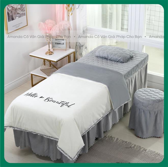 Ga Trải Giường Spa Vải Phi Lụa Ga Trải Giường Spa Vải Phi Lụa