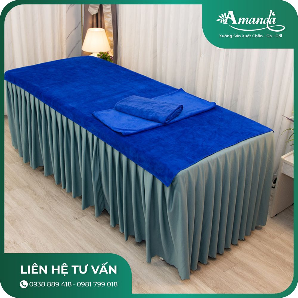 Khăn trải giường Spa chất liệu Microfiber