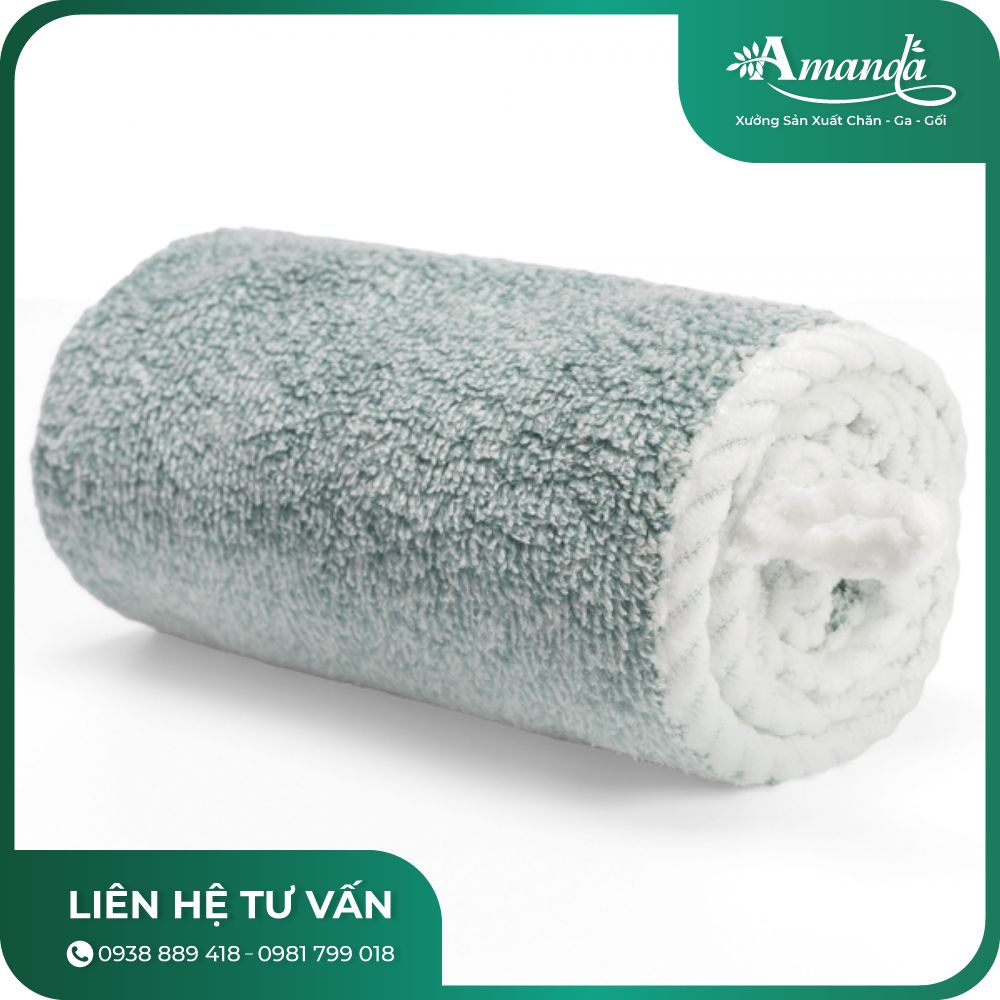 Khăn quấn tóc, khăn gội chất liệu Microfiber