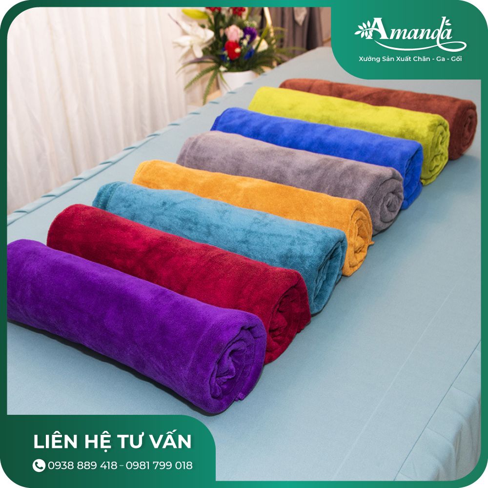 Khăn trải giường Spa chất liệu Microfiber