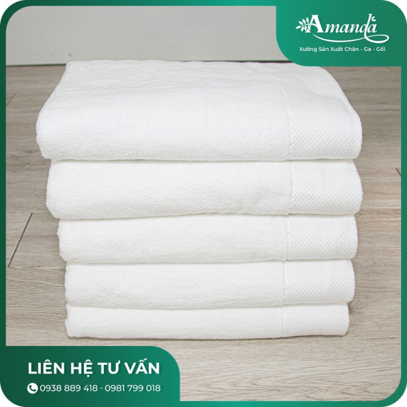 Khăn mặt khách sạn loại A)