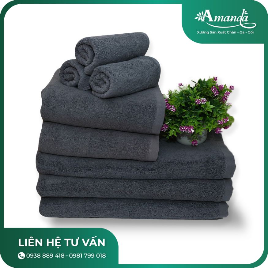 Khăn quấn tóc, khăn gội chất liệu Cotton 